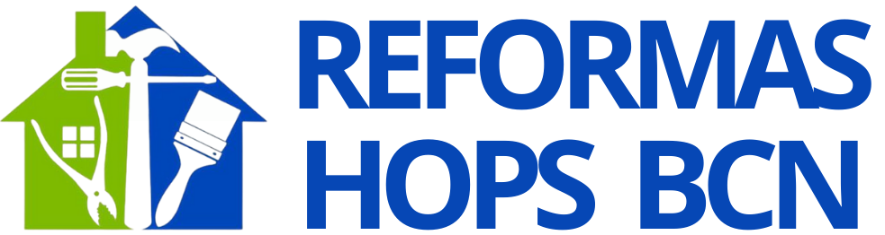logo azul reformas hops